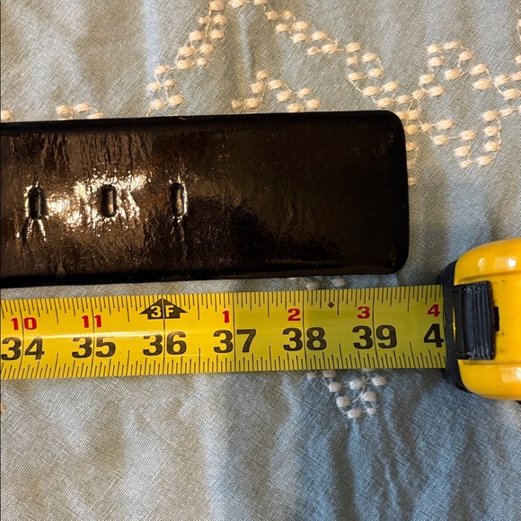 Anne Fontaine Italian leather chunky belt - Picture 2 of 5